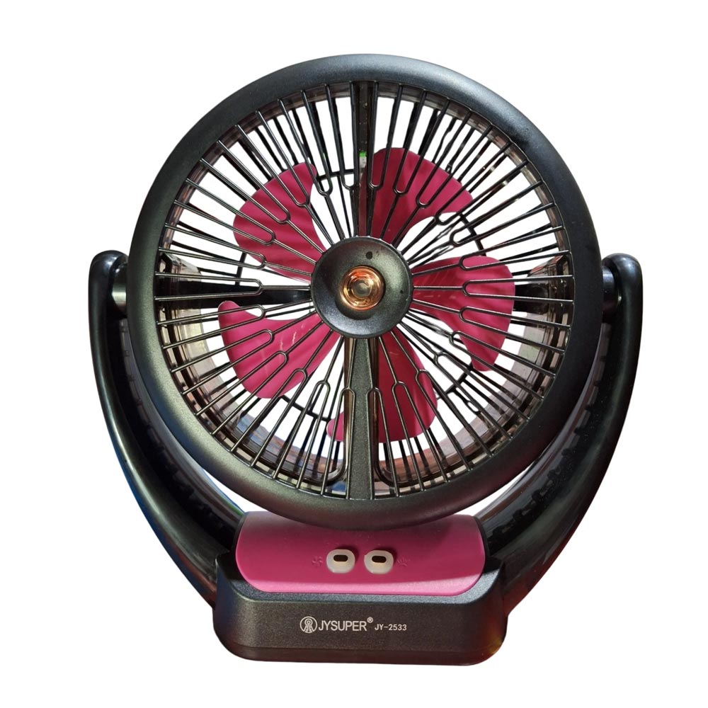 JYSUPER JY-2533 Rechargeable Mist Fan with Water Spray Cooling