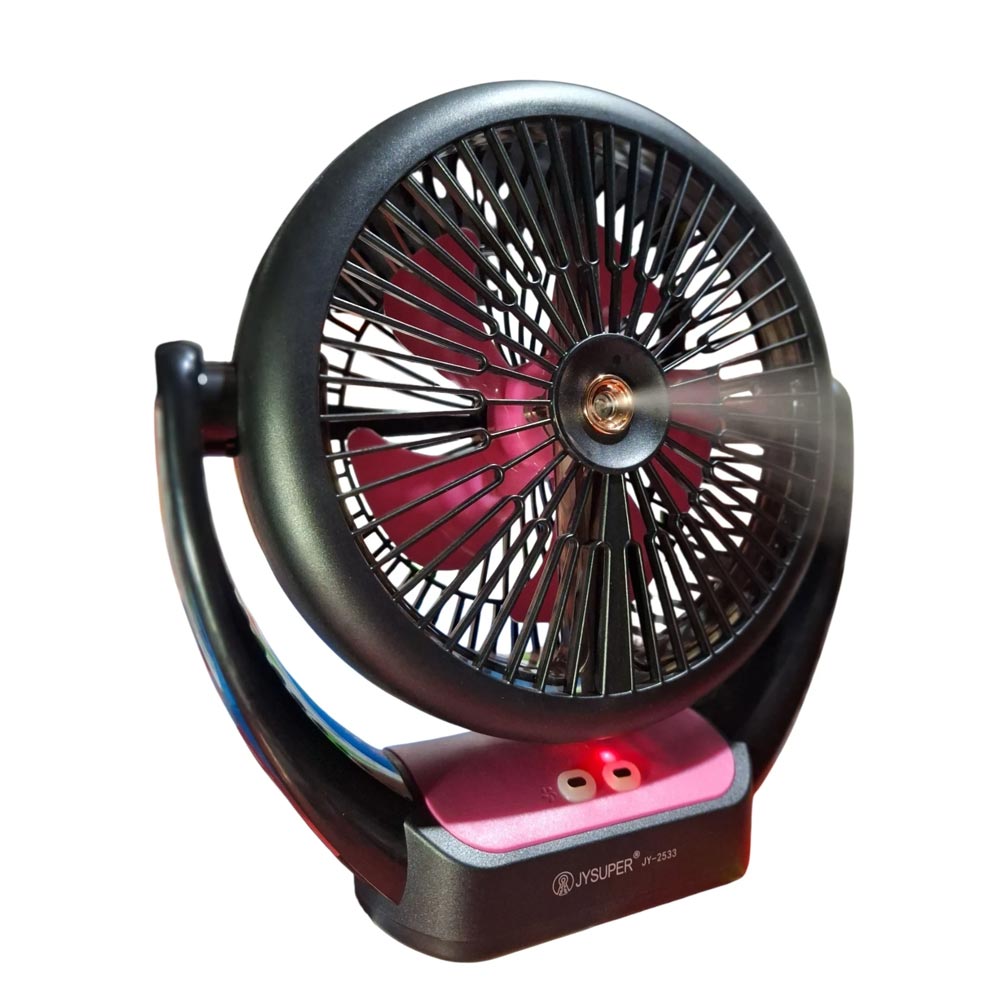 JYSUPER JY-2533 Rechargeable Mist Fan with Water Spray Cooling