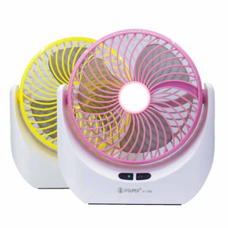JY Super Lithium rechargeable mini table fan with LED light JY-1880