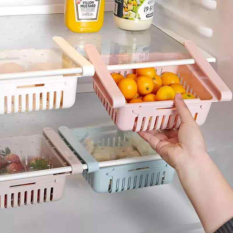 Fridge Storage Rack Adjustable kitchen organizer