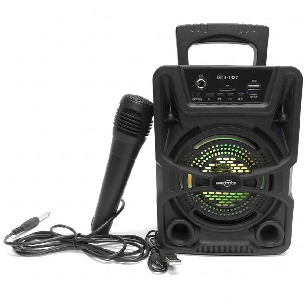 Gts-1637 Wireless Outdoor Portable Rechargeable Speakers With Microphone