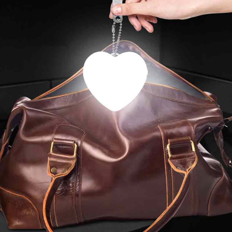 Handbag Light Sensor Heart Shape Bag