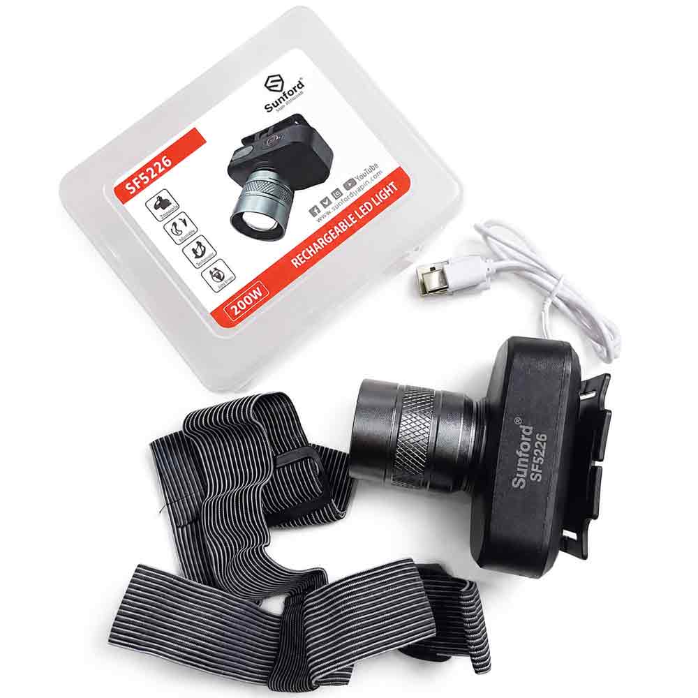 Sunford SF5226 Rechargeable LED Headlamp