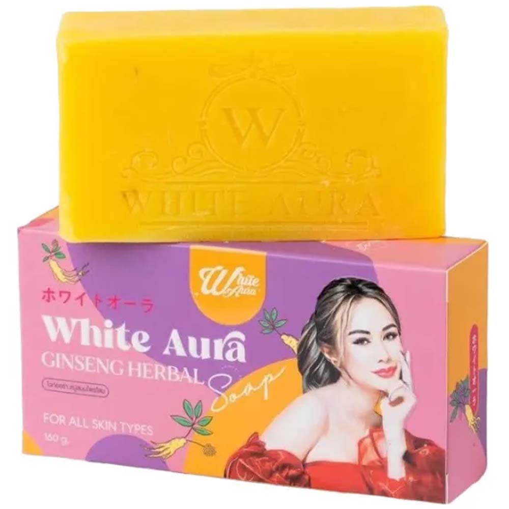 White Aura Ginseng Herbal Soap - 160gm