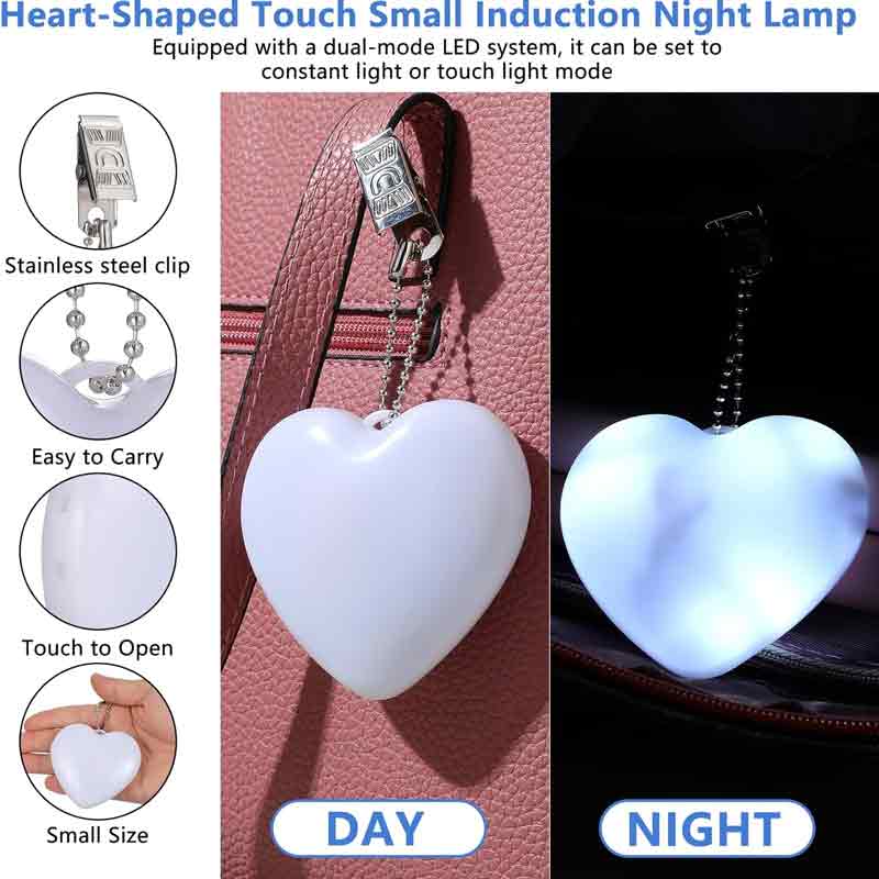 Handbag Light Sensor Heart Shape Bag