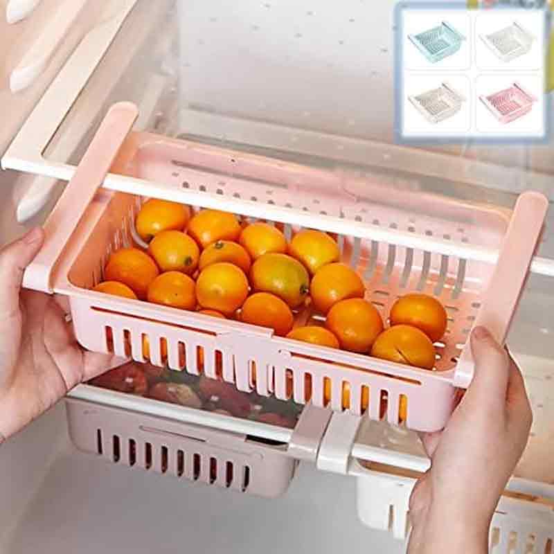 Fridge Storage Rack Adjustable kitchen organizer