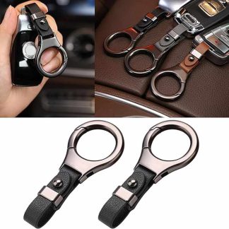 Premium Loop Car Leather Keychain Hook