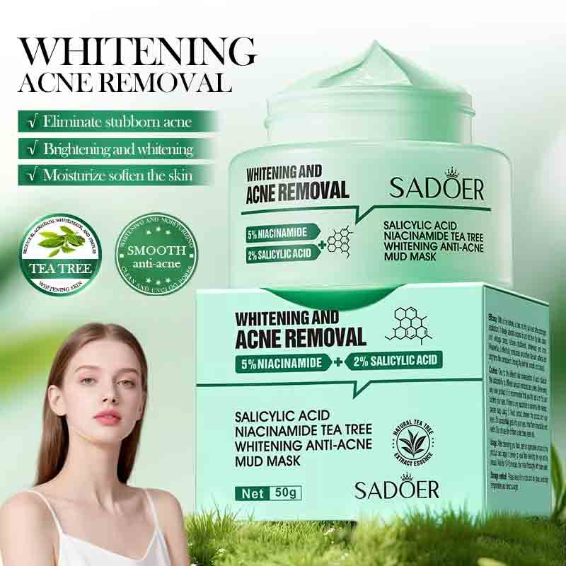 SADOER Salicylic Acid Whitening Acne Removal Mud Mask -50g