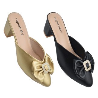 Ruperhat Black Bow Ladies Closer Heel