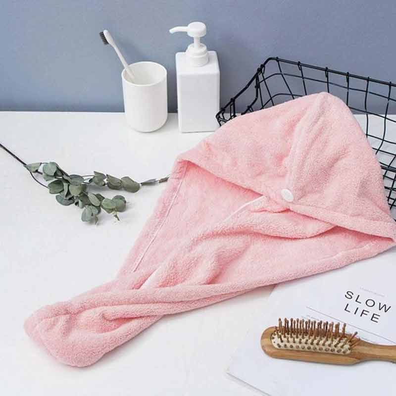 Hair Wrap Bath Salon Towels Fast Drying Absorbent Cap For Women