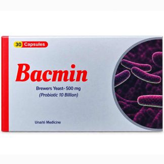 Bacmin Brewers Yeast 500 mg – Probiotic 10 Billion, 30 Capsules