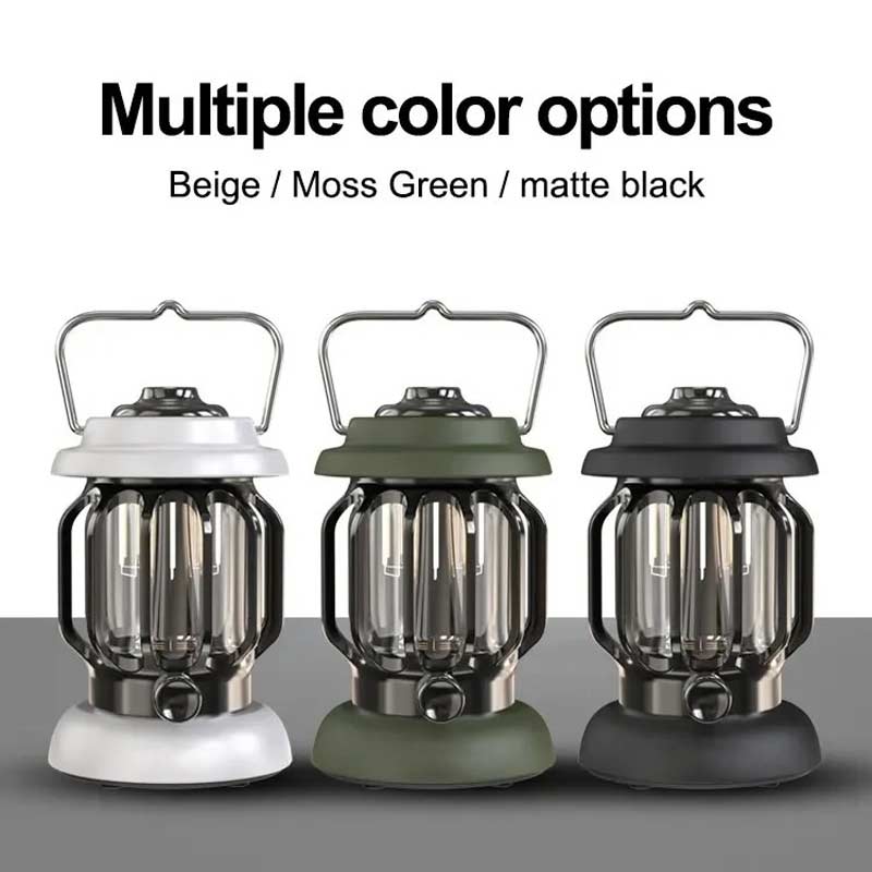 Lantern XC-2202 Rechargeable Retro Metal Camping Light