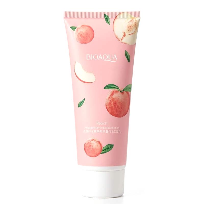 BIOAQUA Peach Hexapeptide Extract Vitamin E Moist Body Lotion 100g