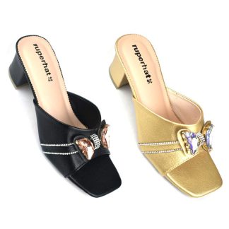 Ruperhat Ladies Butterfly Stone Gorgeous Low Heel
