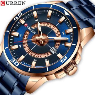 CURREN 8359 king Gold Gents Quartz Watch