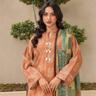 Digital Printed Lawn Shirt and Dupatta - 3