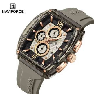 Naviforce 6101 Alloy Business Men's Fashion Silicone Band