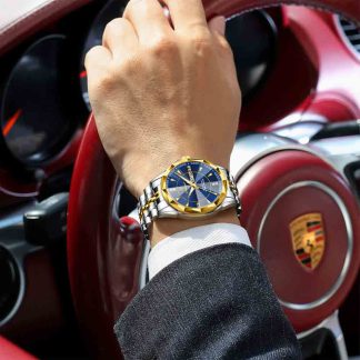 POEDAGAR 674 Luxury Watch For Man Stainless Steel