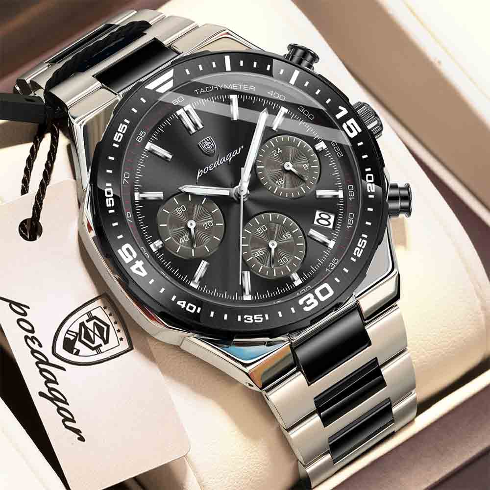 POEDAGAR 697 Top Luxury Man Wristwatch Date Waterproof - Image 3