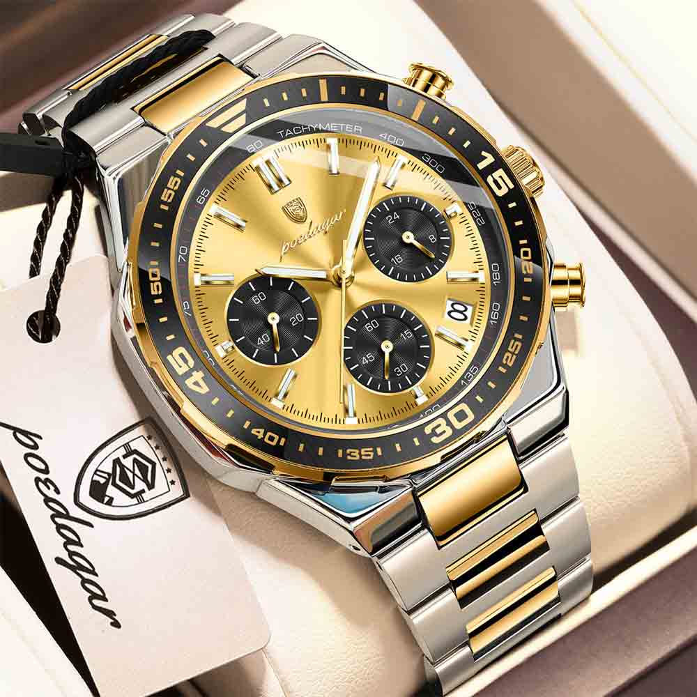 POEDAGAR 697 Top Luxury Man Wristwatch Date Waterproof - Image 7