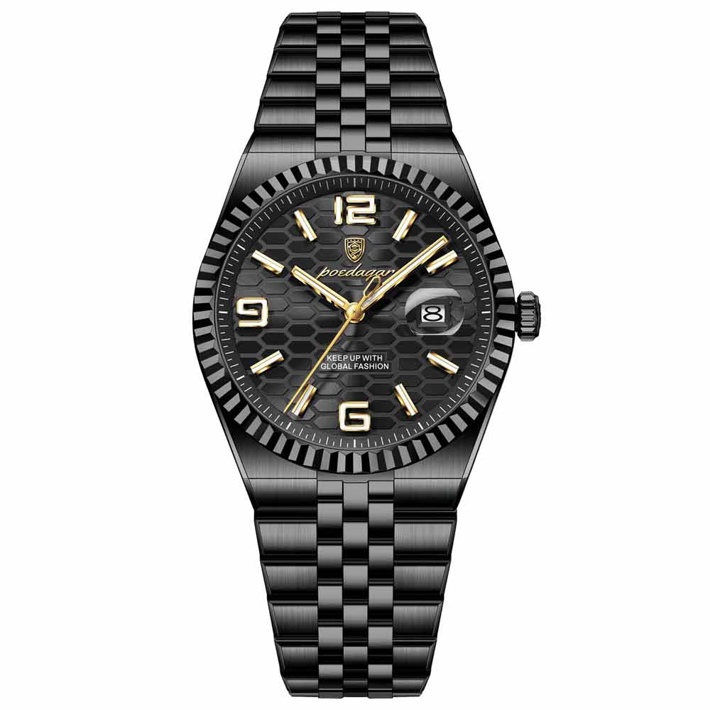 POEDAGAR 839 High Quality Original Men’s Watch Black