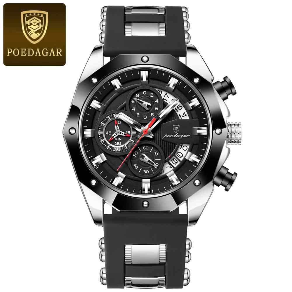 POEDAGAR 913 Luxury Men Watch Waterproof Luminous - Image 5