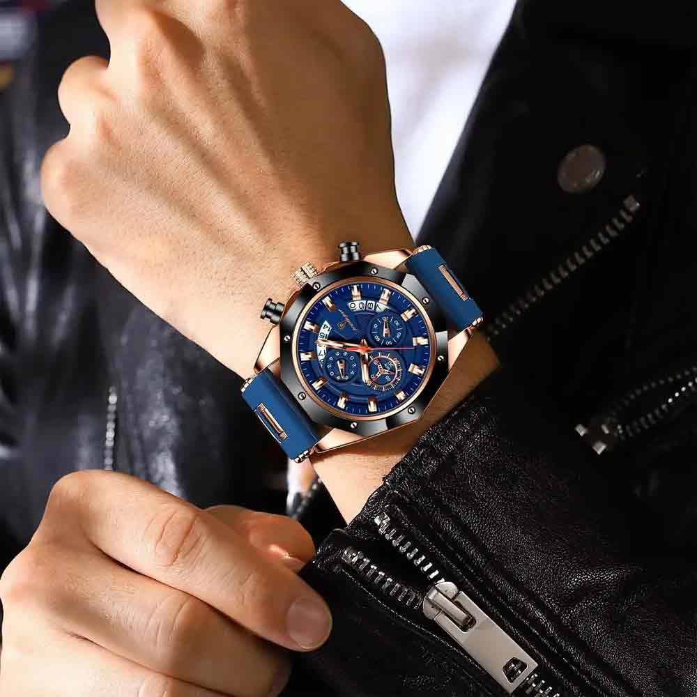 POEDAGAR 913 Luxury Men Watch Waterproof Luminous