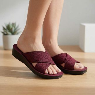 Ruperhat Cross Fabric Casual Sandal for Women