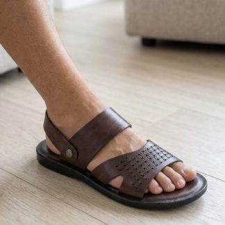 Laser Cutting Belt Casual Sandal for Men